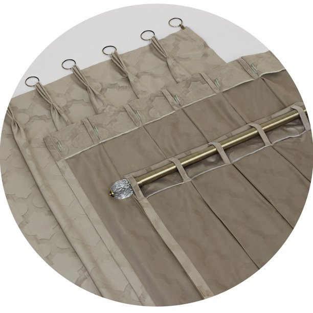 Achim Windsor Pinch Pleat Window Curtain Panel - Walmart.com | Walmart (US)