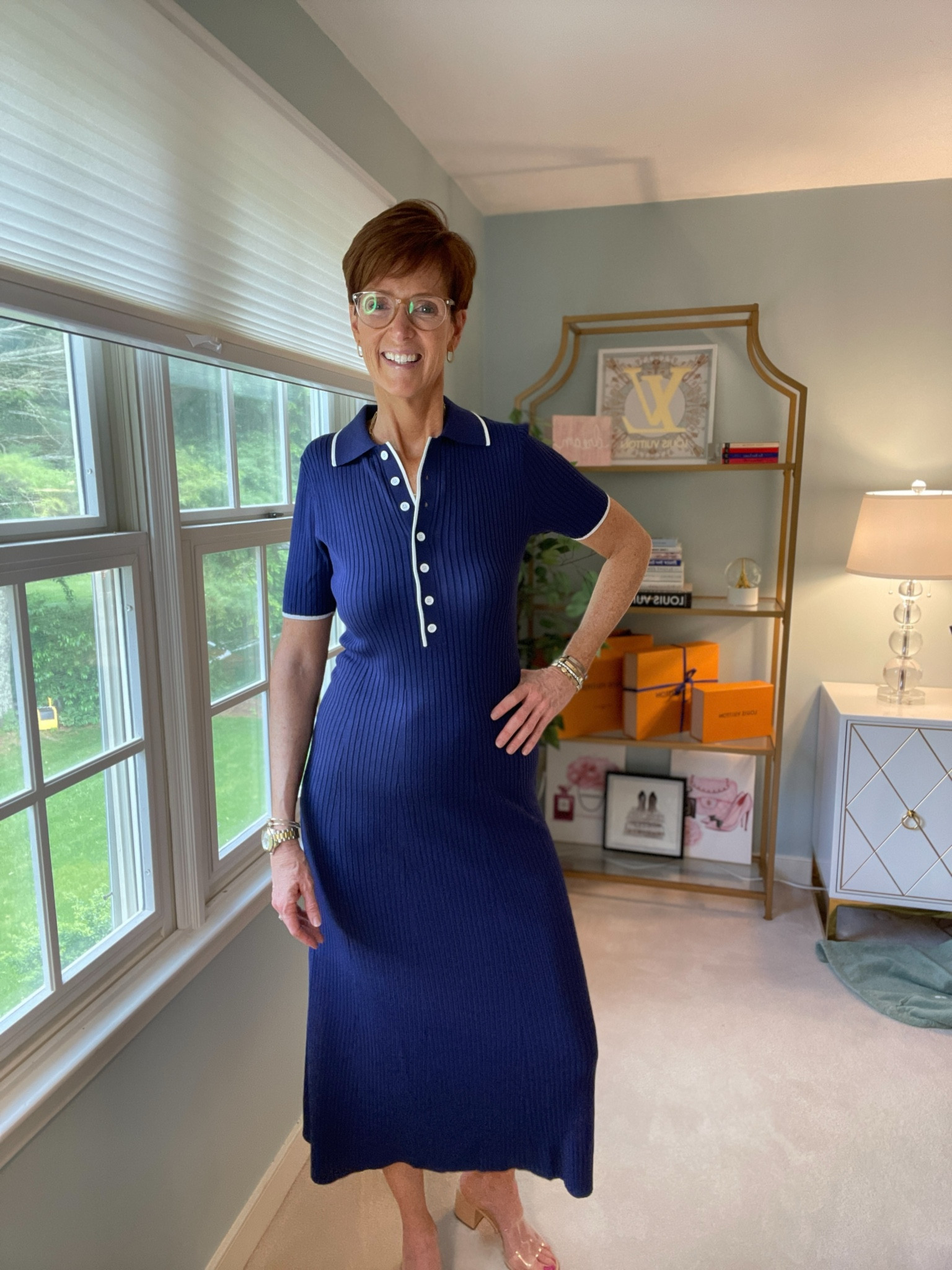 Hey lovelies! I am beyond excited to share this stunning new dress from Merokeety, a brand that never fails to deliver timeless, classic pieces perfect for any wardrobe. This bright navy blue dress with a charming white trim on the collar is an absolute must-have for those who appreciate a blend of comfort and style. The ribbed knit fabric offers amazing stretch, ensuring you feel as fabulous as you look, while the A-line fit flatters every silhouette. 

Here’s why you need this beautiful sweater dress in your closet:
* Bright Navy Blue Dress: A versatile color that suits all seasons and occasions.
* White Trim Collar: Adds a touch of sophistication and elegance.
* Ribbed Knit Sweater Dress: Soft, cozy, and perfect for cooler weather.
* Great Stretch: Moves with you, providing ultimate comfort all day long.
* A-Line Fit: Universally flattering, making you look effortlessly chic.

Hi I’m Suzanne from A Tall Drink of Style - I am 6’1”. I have a 36” inseam. I wear a medium in most tops, an 8 or a 10 in most bottoms, an 8 in most dresses, and a size 9 shoe. 

Over 50 fashion, tall fashion, workwear, everyday, timeless, Classic Outfits

fashion for women over 50, tall fashion, smart casual, work outfit, workwear, timeless classic outfits, timeless classic style, classic fashion, jeans, date night outfit, dress, spring outfit, jumpsuit, wedding guest dress, white dress, sandals

#LTKOver40 #LTKFindsUnder50 #LTKStyleTip