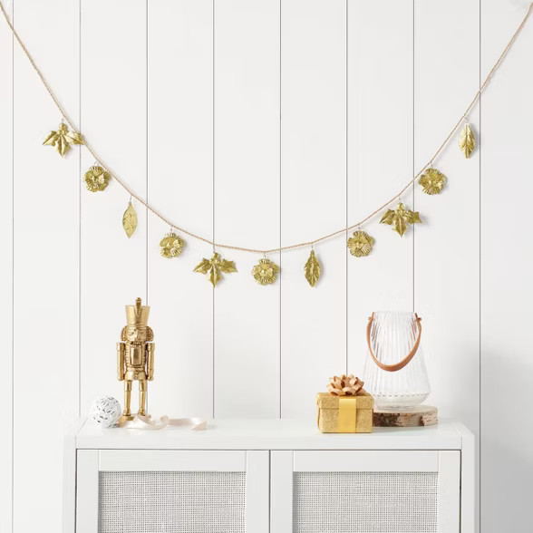 6ft Mixed Botanical Garland Gold - Wondershop™ | Target