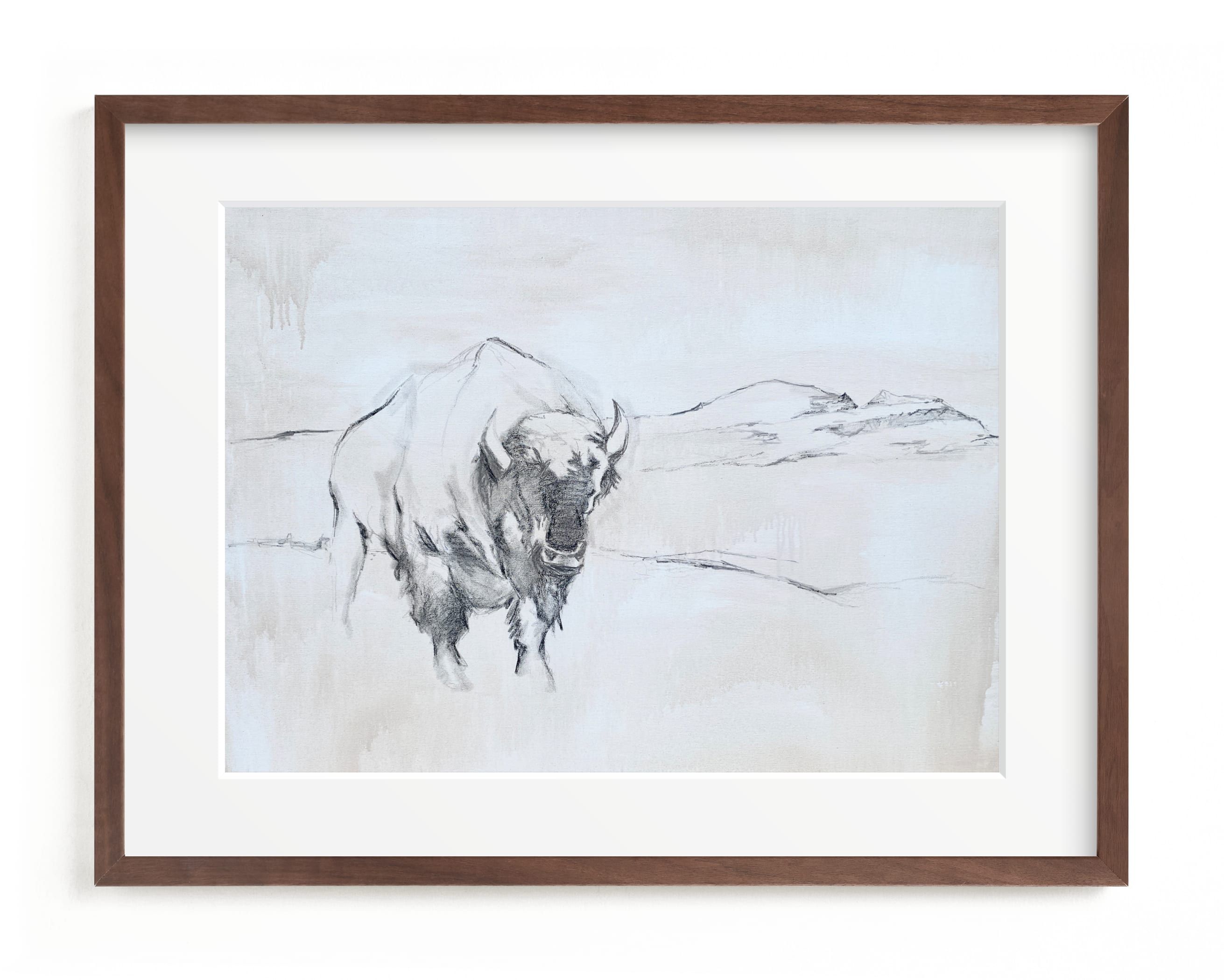 "The Sentinel" - Drawing Limited Edition Art Print by Colby Zeiser. | Minted