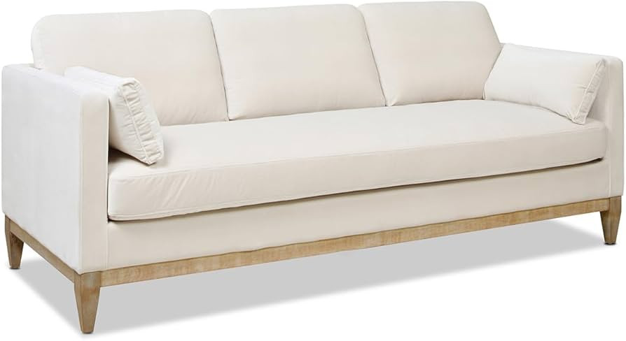 Jennifer Taylor Home Knox 84" Modern Farmhouse Performance Velvet Living Room Sofa Couch | Amazon (US)