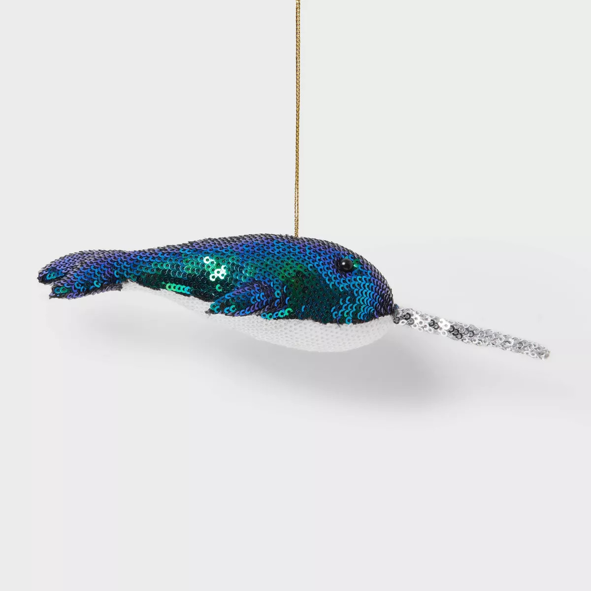 Sequined Fabric Narwhal Christmas Tree Ornament - Wondershop™ | Target