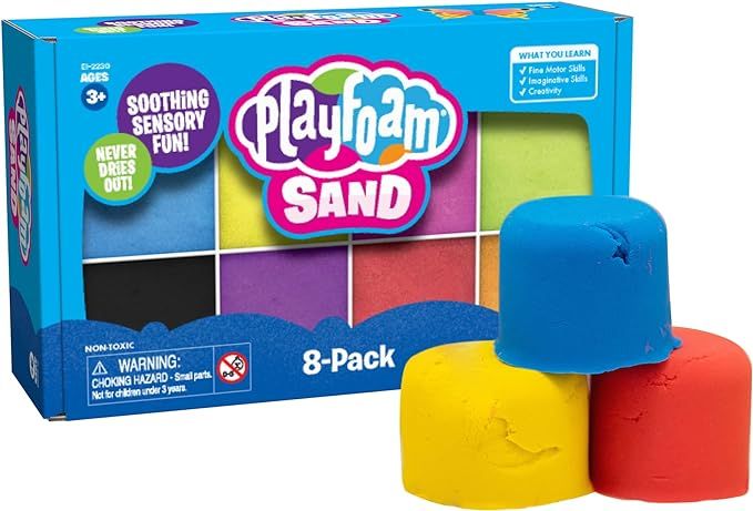 Educational Insights Playfoam Sand 8-Pack, Play Sand Set, 8 Assorted Colors, 6 oz. Each, Sensory ... | Amazon (US)