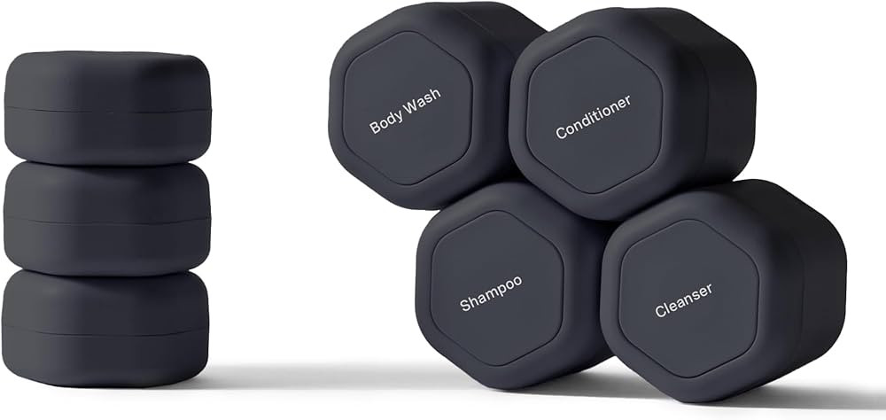 Cadence Travel Containers - Daily Routine Capsule Set - Magnetic Containers with Lids,4 Flex Medi... | Amazon (US)