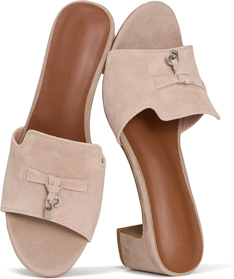 Project Cloud 100% Genuine Leather Sandals Women Footwear - Memory Foam Insole & Non-Slip Women S... | Amazon (US)