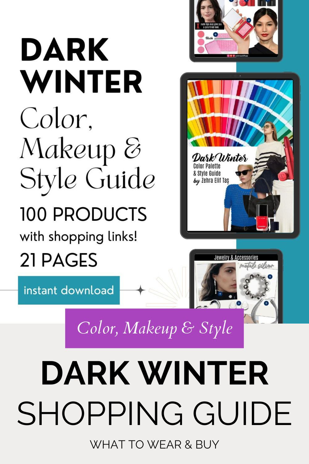 Are you a Dark Winter? Here is your ultimate Dark Winter Color, Makeup and Style guide with 100 real products from accessible fashion brands  like Sephora, H&M, Mango... 

 #LTKFindsUnder50 #LTKStyleTip #LTKBeauty
