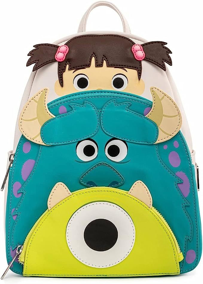 Loungefly Disney Pixar Monsters Inc Boo Mike Sully Cosplay Womens Double Strap Shoulder Bag Purse | Amazon (US)
