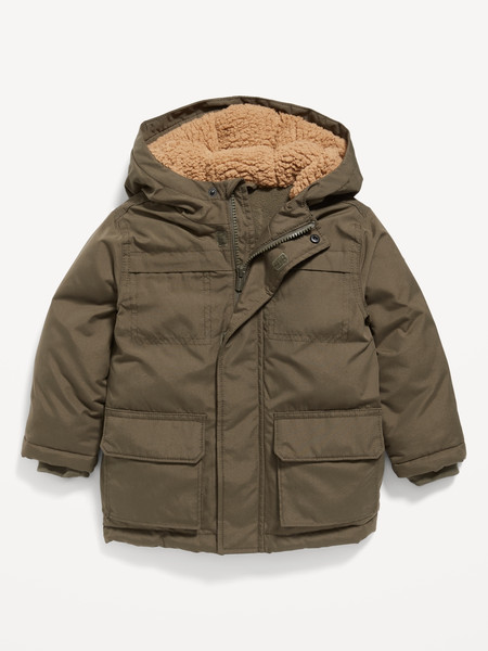 Unisex Hooded Zip-Front Water-Resistant Jacket for Toddler | Old Navy (US)