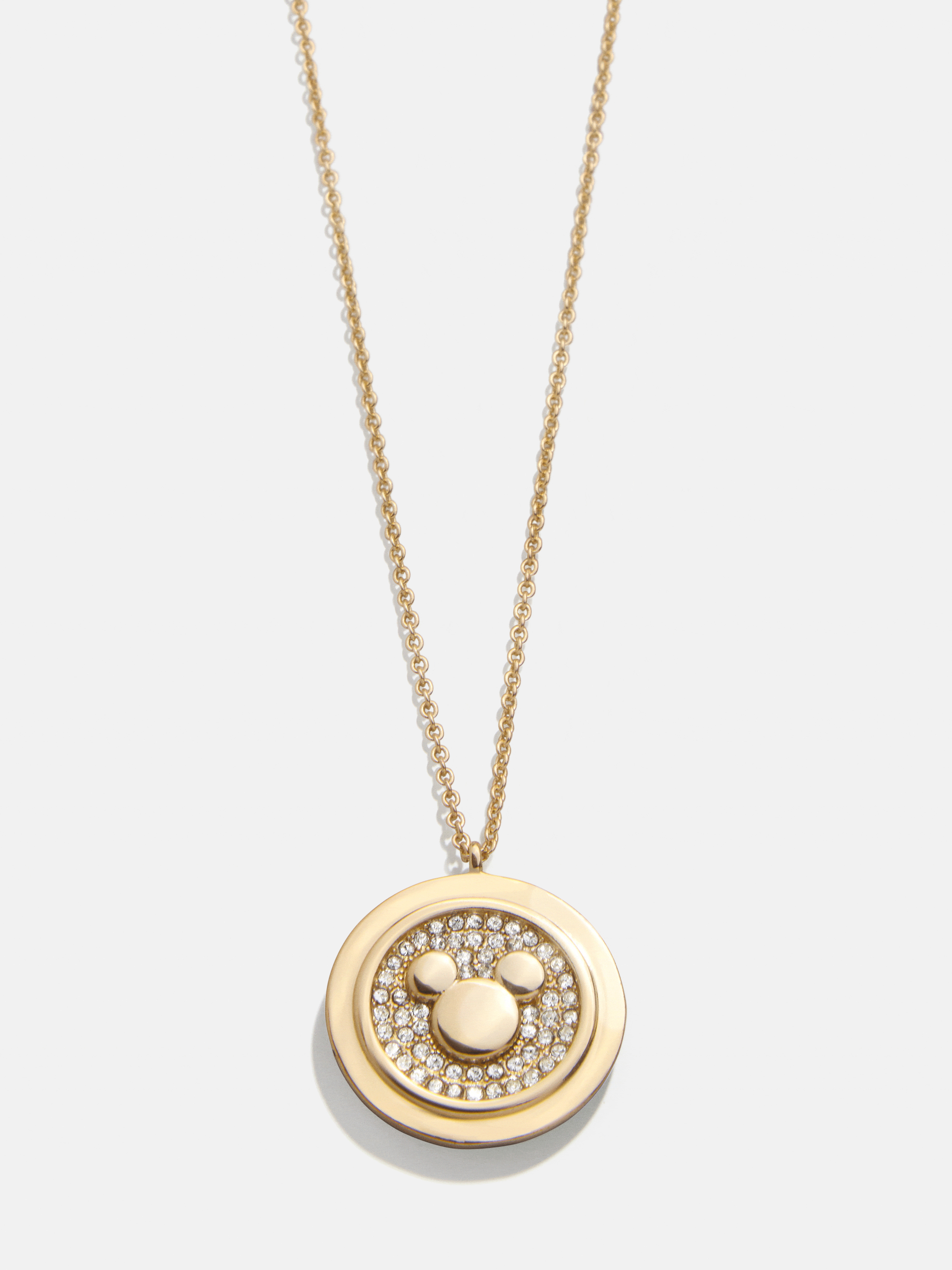 Disney Coin Pendant Necklace - Gold/Black | BaubleBar (US)