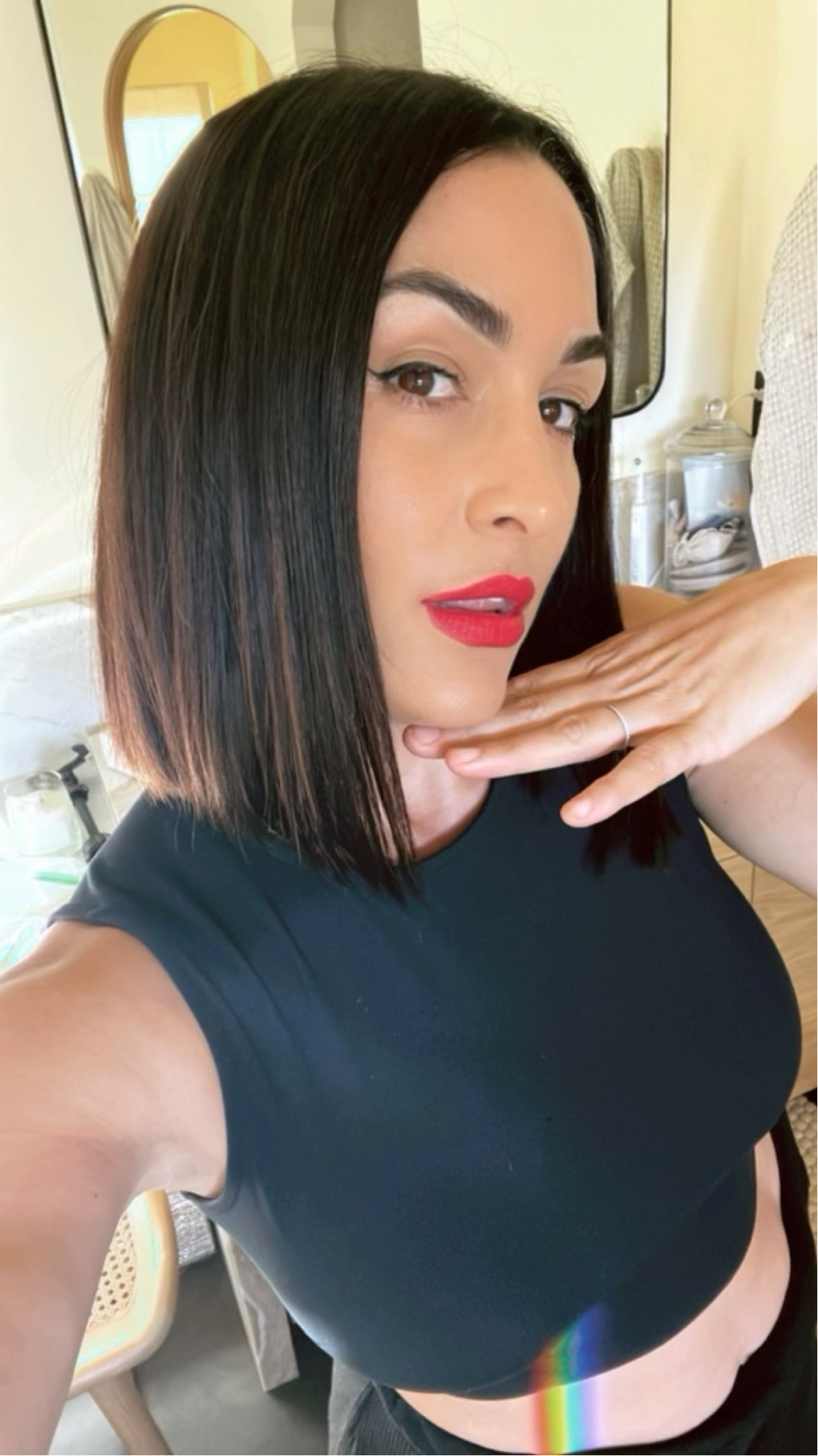 Red lippy 💄 + my go to makeup! 

#LTKHolidaySale #LTKsalealert #LTKbeauty