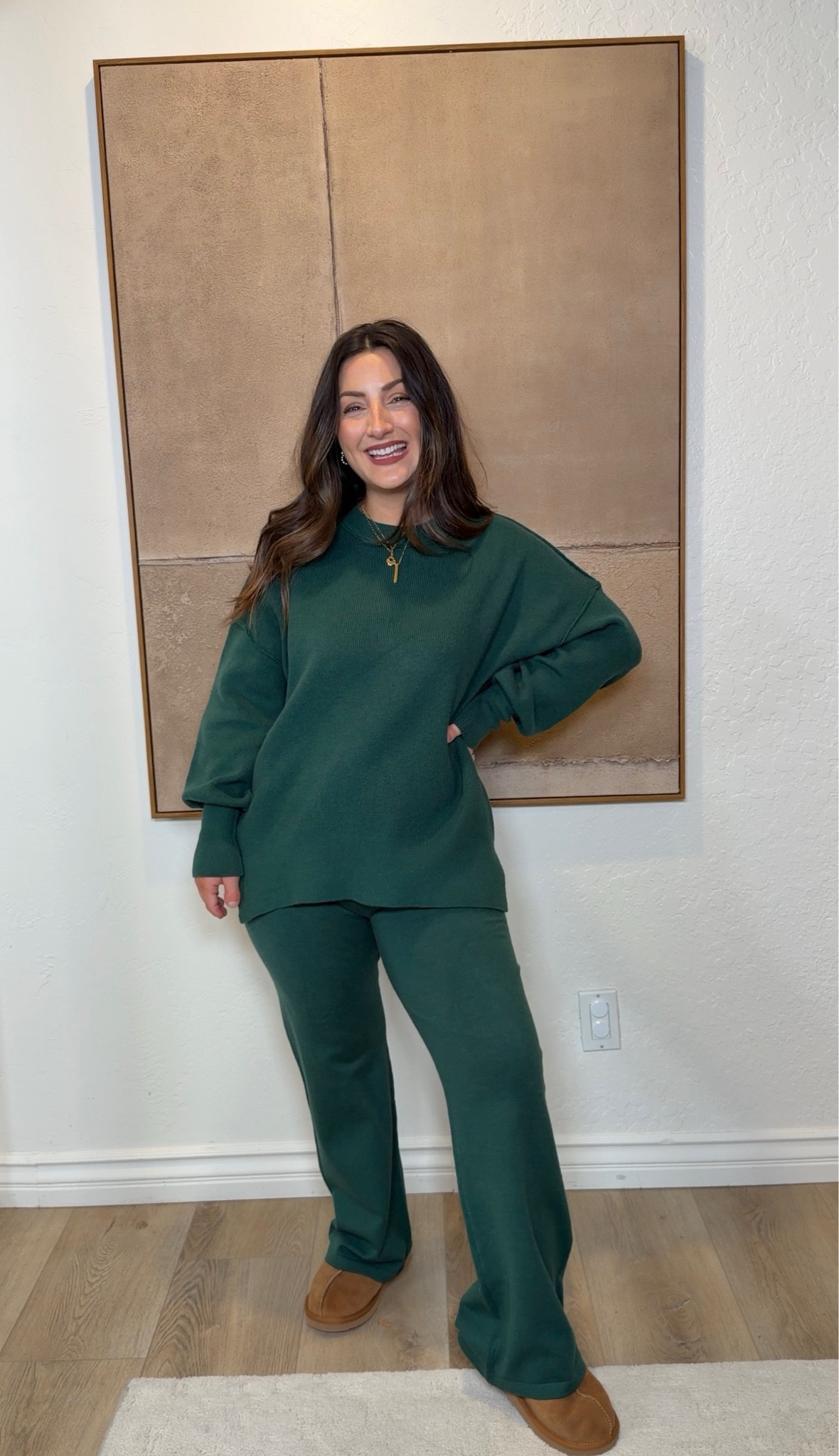 Stay cozy in this oversized comfy loungewear set! 

Size small (5'0" 140lbs) 

Oak & Luna necklace use code: Mimiltk

#LTKootd #LTKSaleAlert #LTKPetite