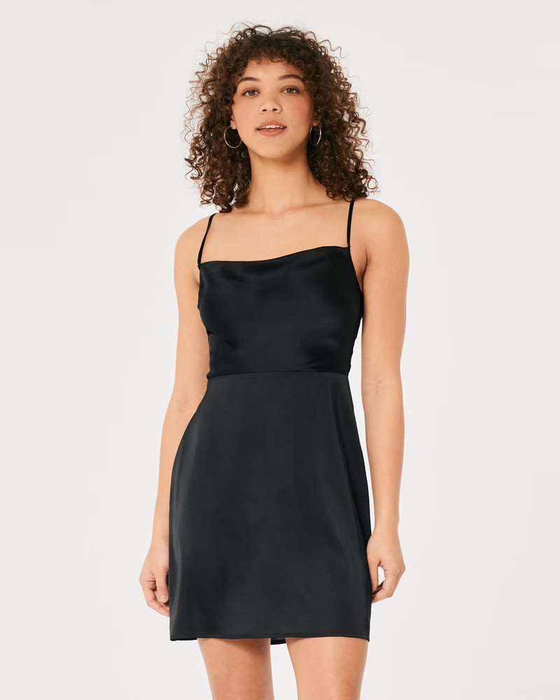 Satin Mini Dress | Hollister (US)