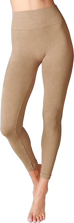 NIKIBIKI Women Seamless Vintage High Waisted Leggings, Made in U.S.A, One Size | Amazon (US)