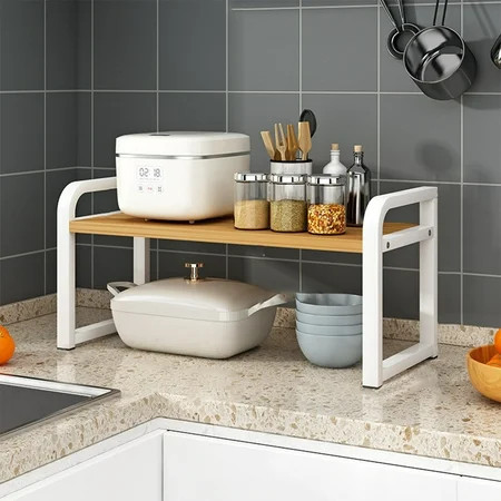 sruoe Cabinet Organizer, Kitchen Storage Rack, Kitchen Counter Shelves Clearance, Spice Rack, Cabinet Countertop Shelves, Portable Small Free Standing Storage Rack Shelving | Walmart (US)