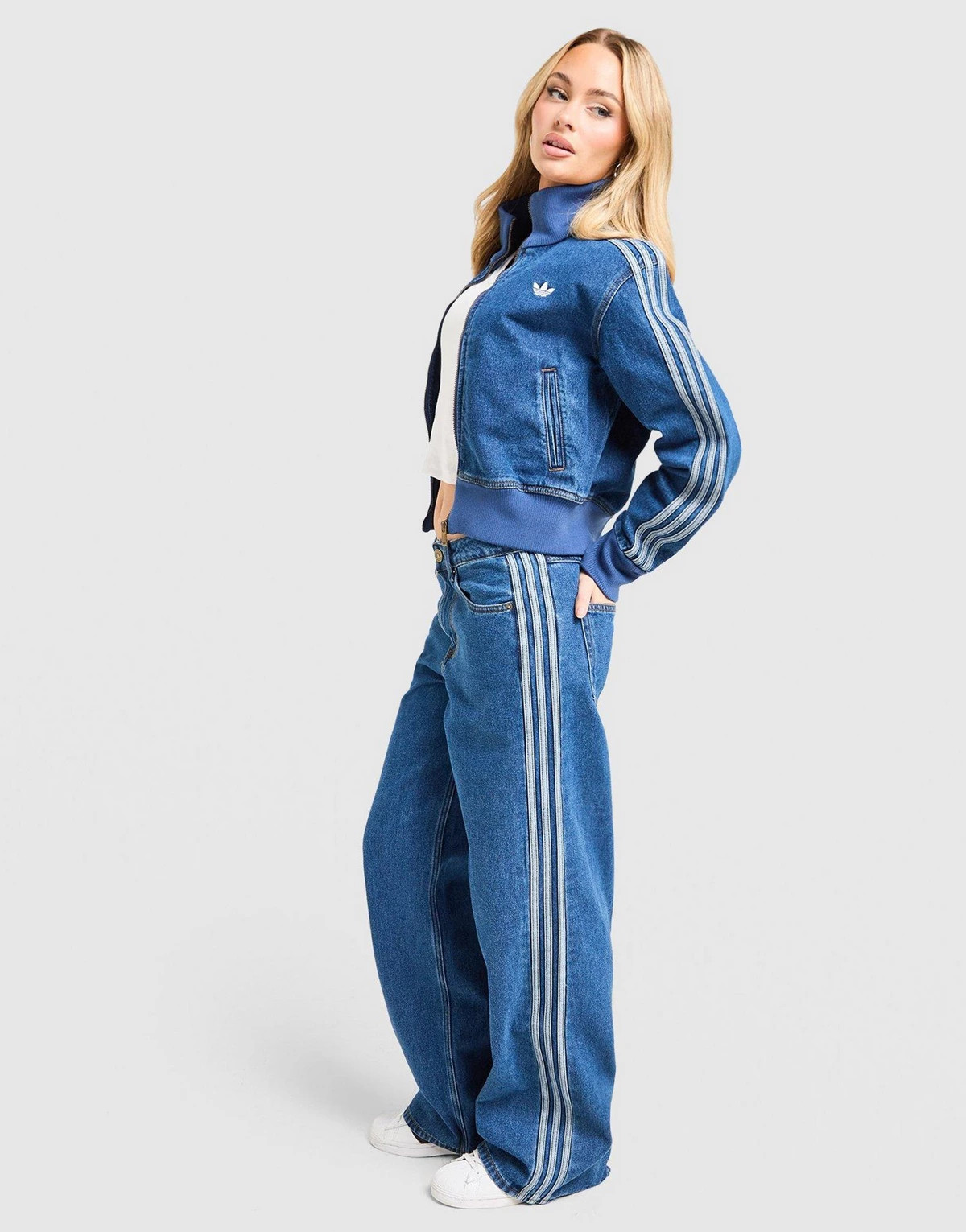adidas Originals Firebird Denim Track Pants | JD Sports (UK)