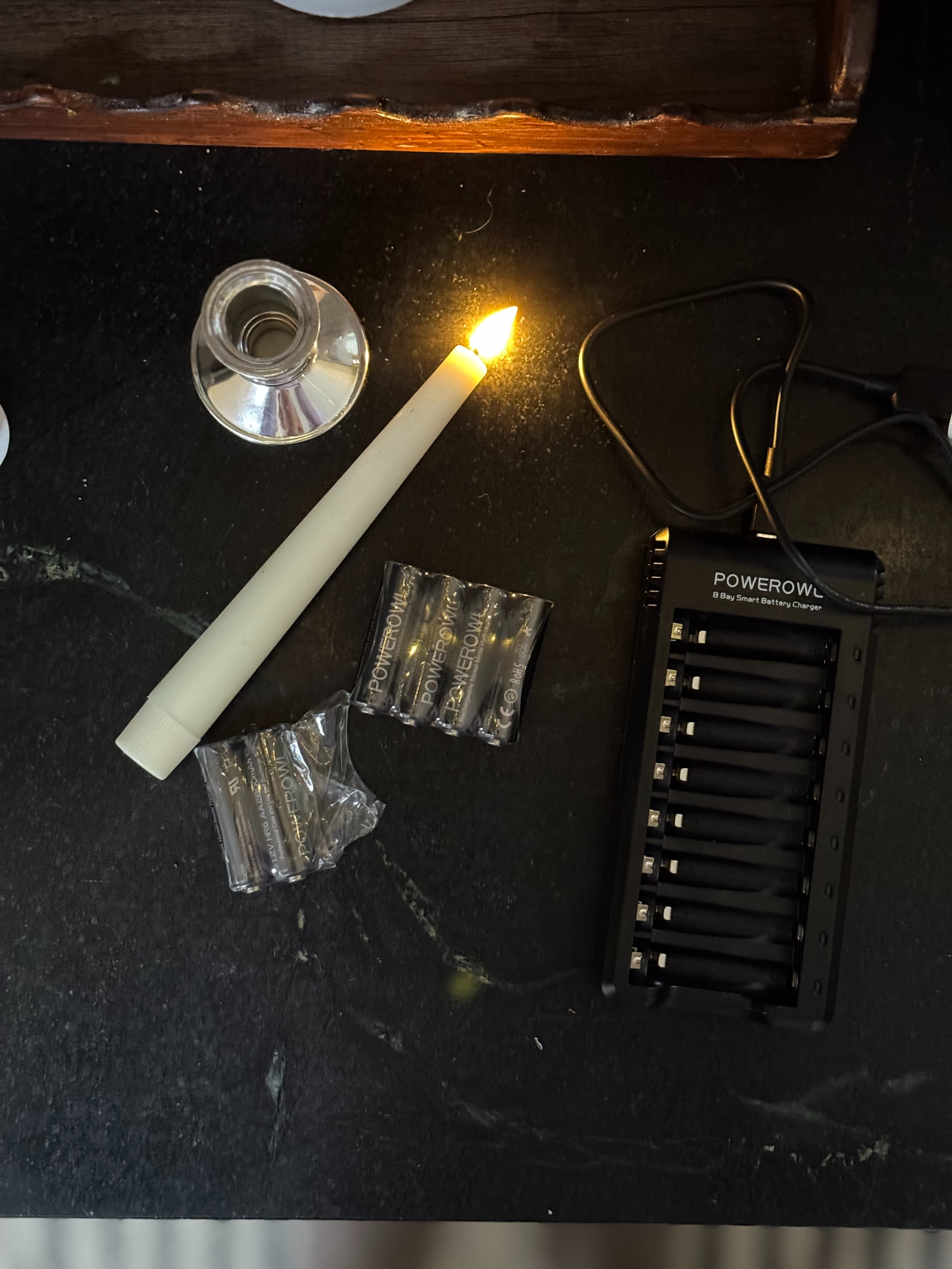 With all the holiday lights & candles on consistently, I'm using rechargeable AA and AAA batteries and this brand has been working great! Both size batteries can be charged in the charger too. 

Holiday Decor, Christmas Lights, LED candles, Amazon, Home Decor, Eco-friendly Decor 

 #LTKHoliday #LTKHome #LTKFindsUnder50