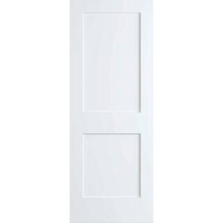Kimberly Bay 36 in. x 80 in. White 2-Panel Shaker Solid Core Pine Interior Door Slab-DPSHA2W36 - ... | The Home Depot