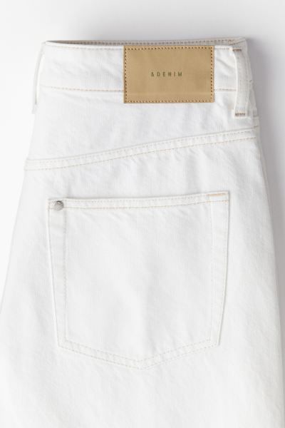 Baggy High Jeans - White - Ladies | H&M US | H&M (US + CA)