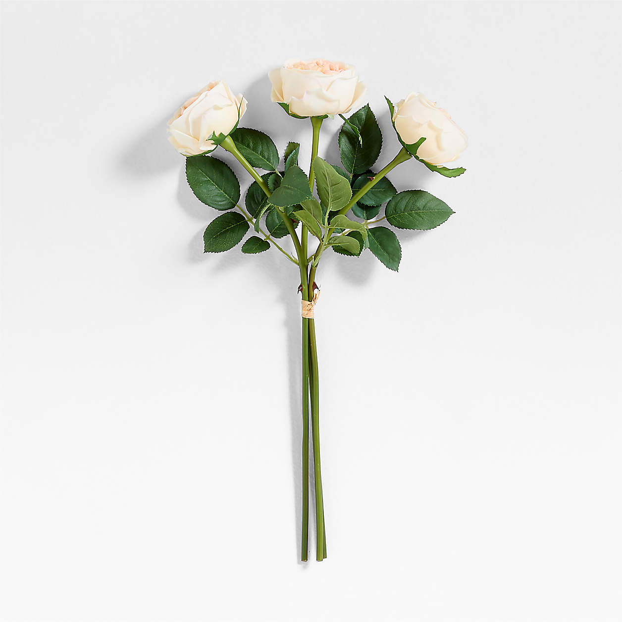 Faux Champagne Rose Bunch 18.5" + Reviews | Crate & Barrel | Crate & Barrel