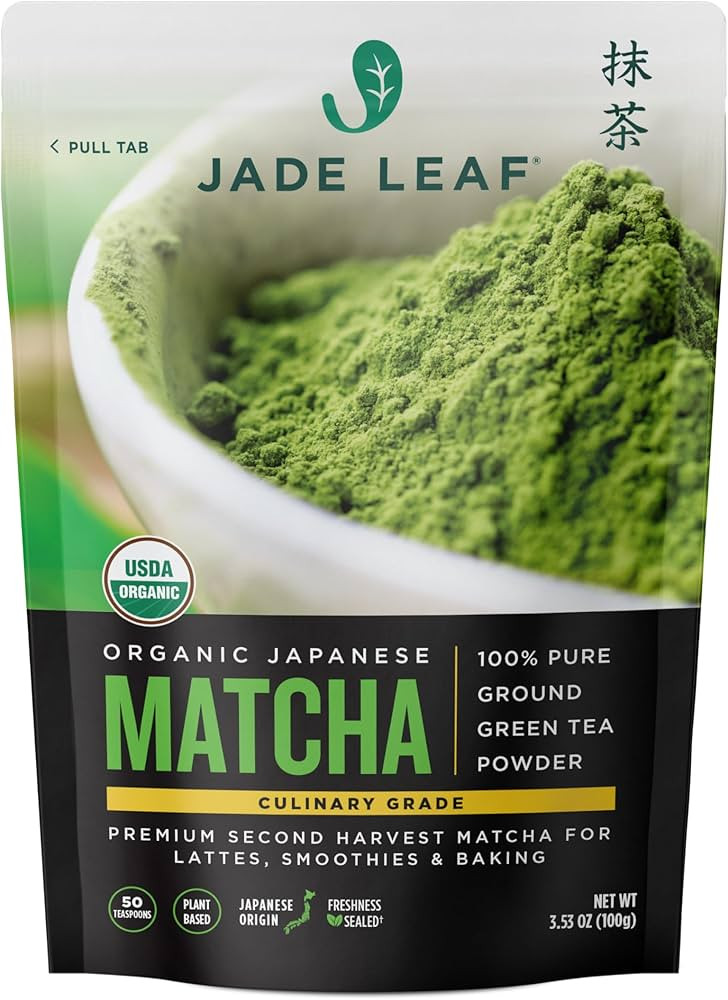 Jade Leaf Matcha Organic Green Tea Powder, Culinary Grade, Premium Second Harvest - Authentically... | Amazon (US)