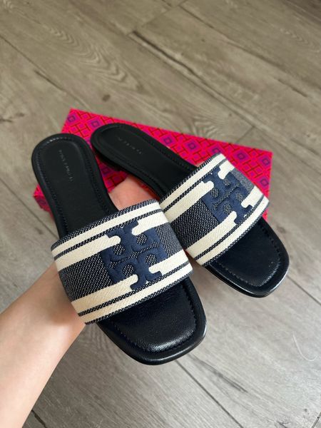 These sandals are so chic and on sale!!! True to size 