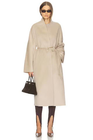 SRG Jolie Coat in Grey Beige from Revolve.com | Revolve Clothing (Global)