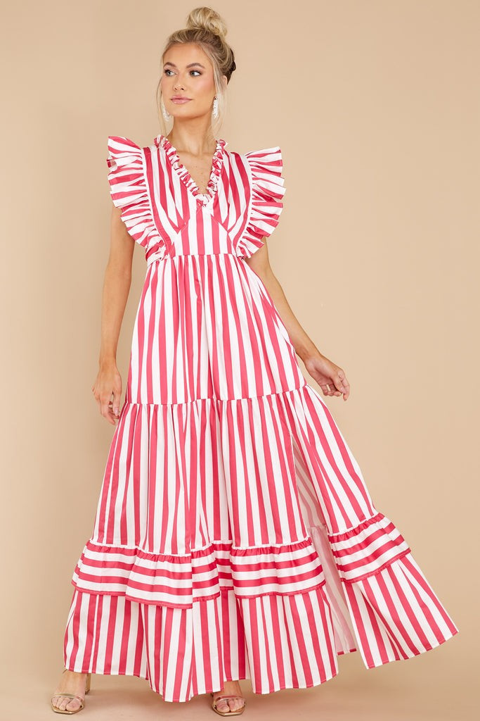 Marlowe Candy Stripe Dress | Red Dress 