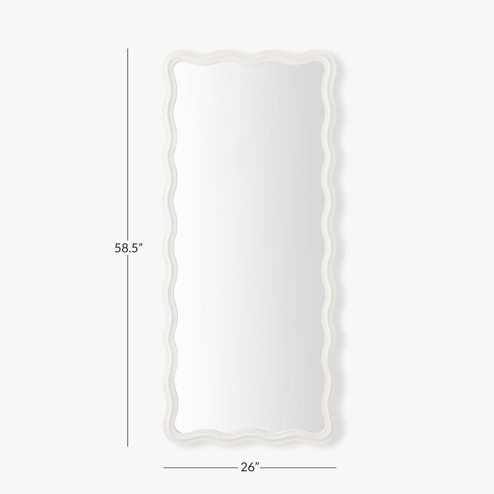 Floor-Length Scalloped Mirror | Pottery Barn Teen