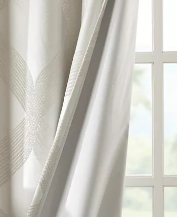 SunSmart Bentley Ogee Jacquard Total Blackout Window Panel, 50 | Macys (US)