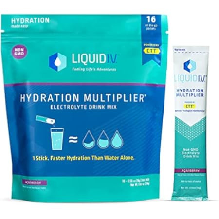 Liquid I.V. Hydration Multiplier - Strawberry - Hydration Powder Packets | Electrolyte Drink Mix | E | Amazon (US)
