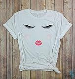 Eyelashes Full Face Shirt, Eyelashes Shirt, Lashes Shirt, Mascara, Tumblr Tee, Makeup Fashion, Vacay | Amazon (US)