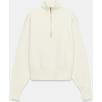 Zara - High-Neck Knit Jumper - Ecru - M - Woman | Zara US