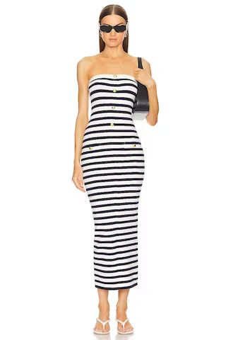 L'Academie by Marianna Addison Striped Dress in Navy & White from Revolve.com | Revolve Clothing (Global)