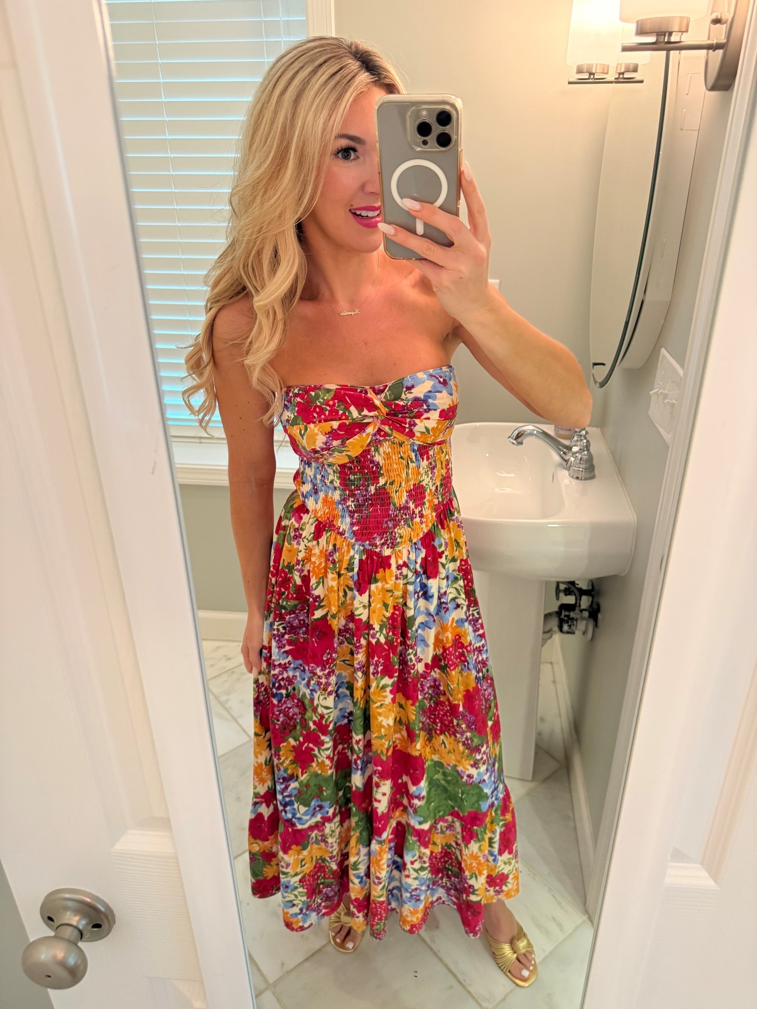 The most colorful bright spring & summer maxi dress is here. So cute & comfy! Has some stretch.  Wearing size small. Use code KRISTYSAVE40 for 40% off through 4/27/26  

#LTKOver40 #LTKSeasonal #LTKootd