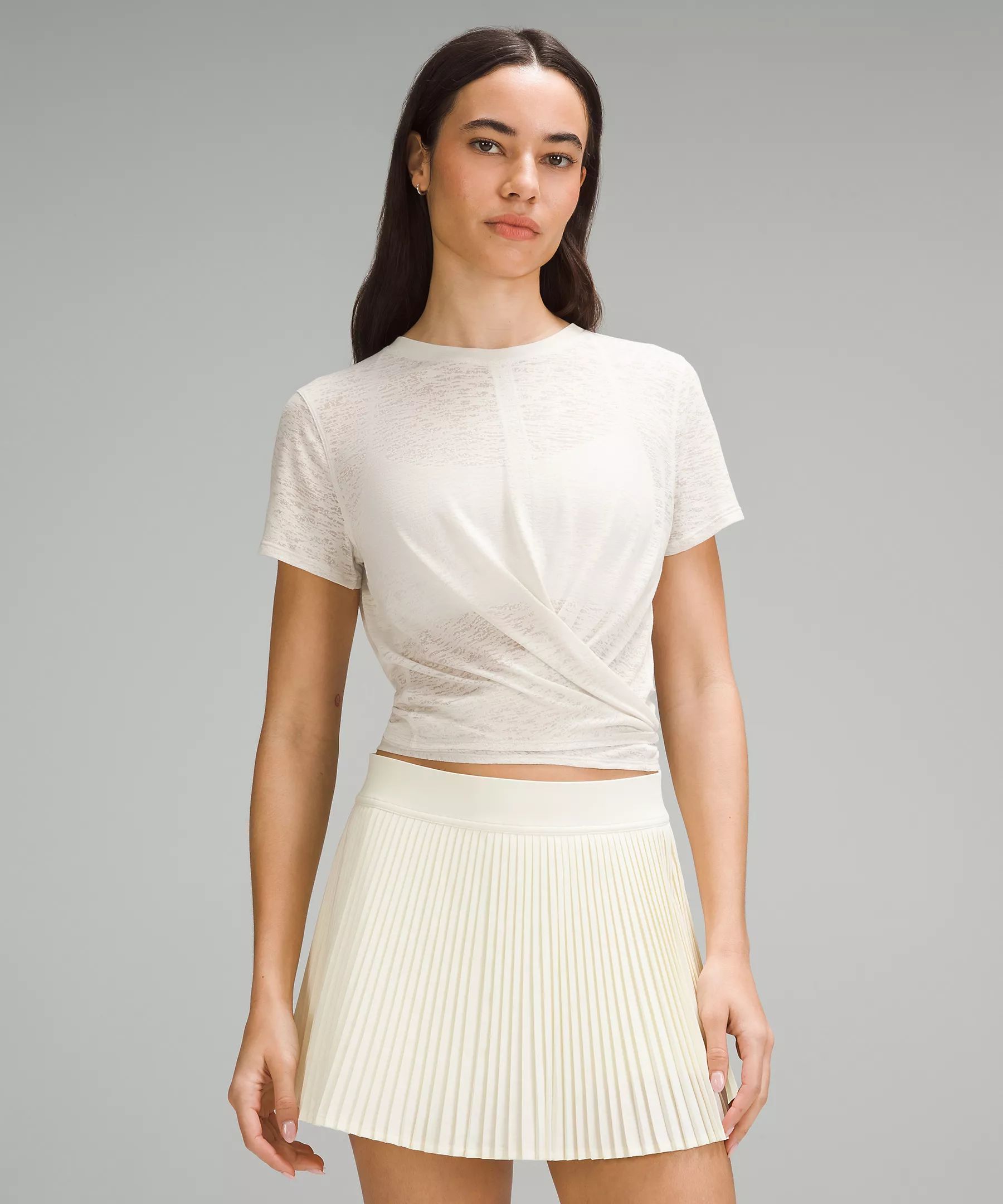Tie-Waist Breathable Short-Sleeve Shirt | Women's Short Sleeve Shirts & Tee's | lululemon | Lululemon (US)