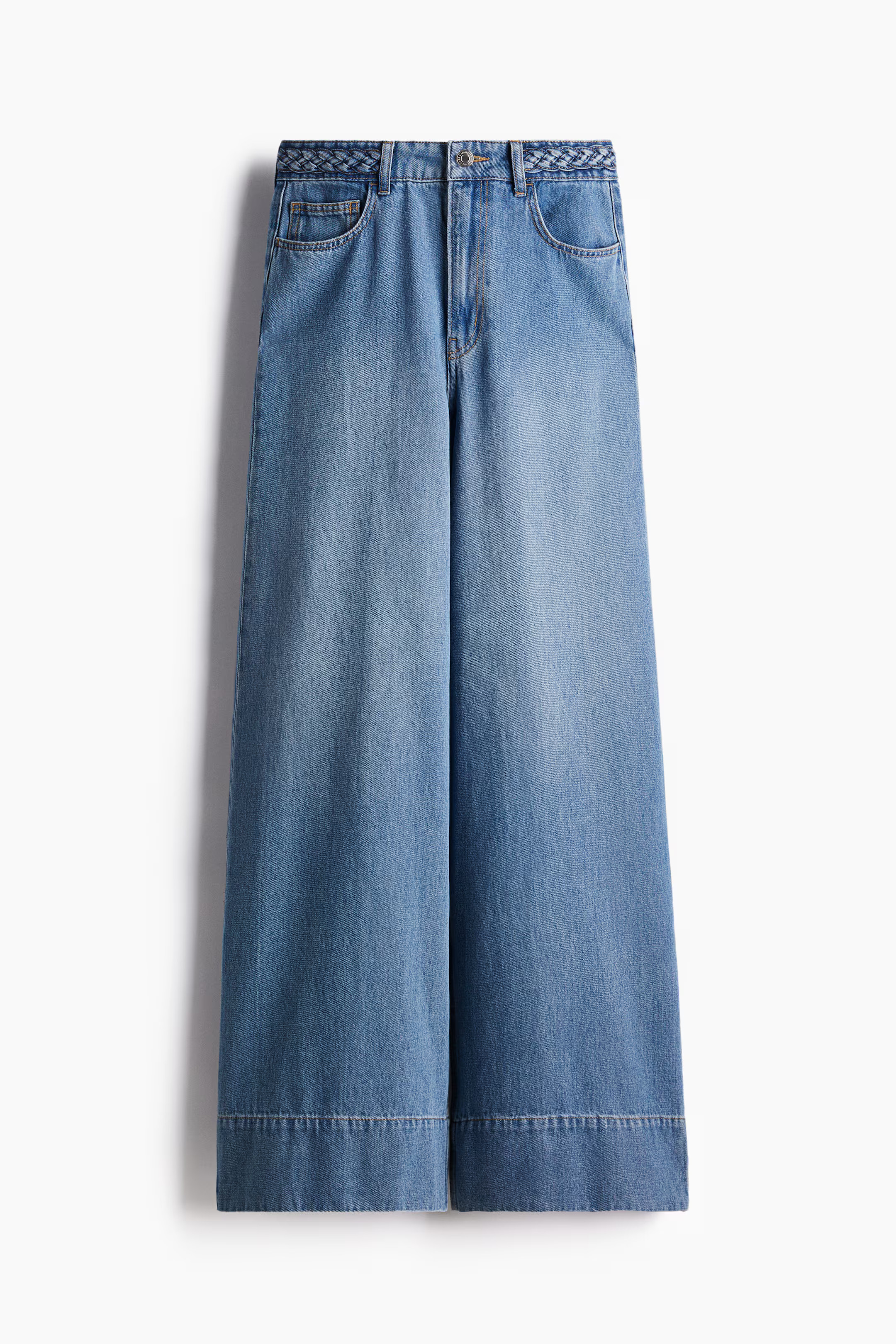 Wide High Jeans - Light denim blue - Ladies | H&M GB | H&M (UK, MY, IN, SG, PH, TW, HK)