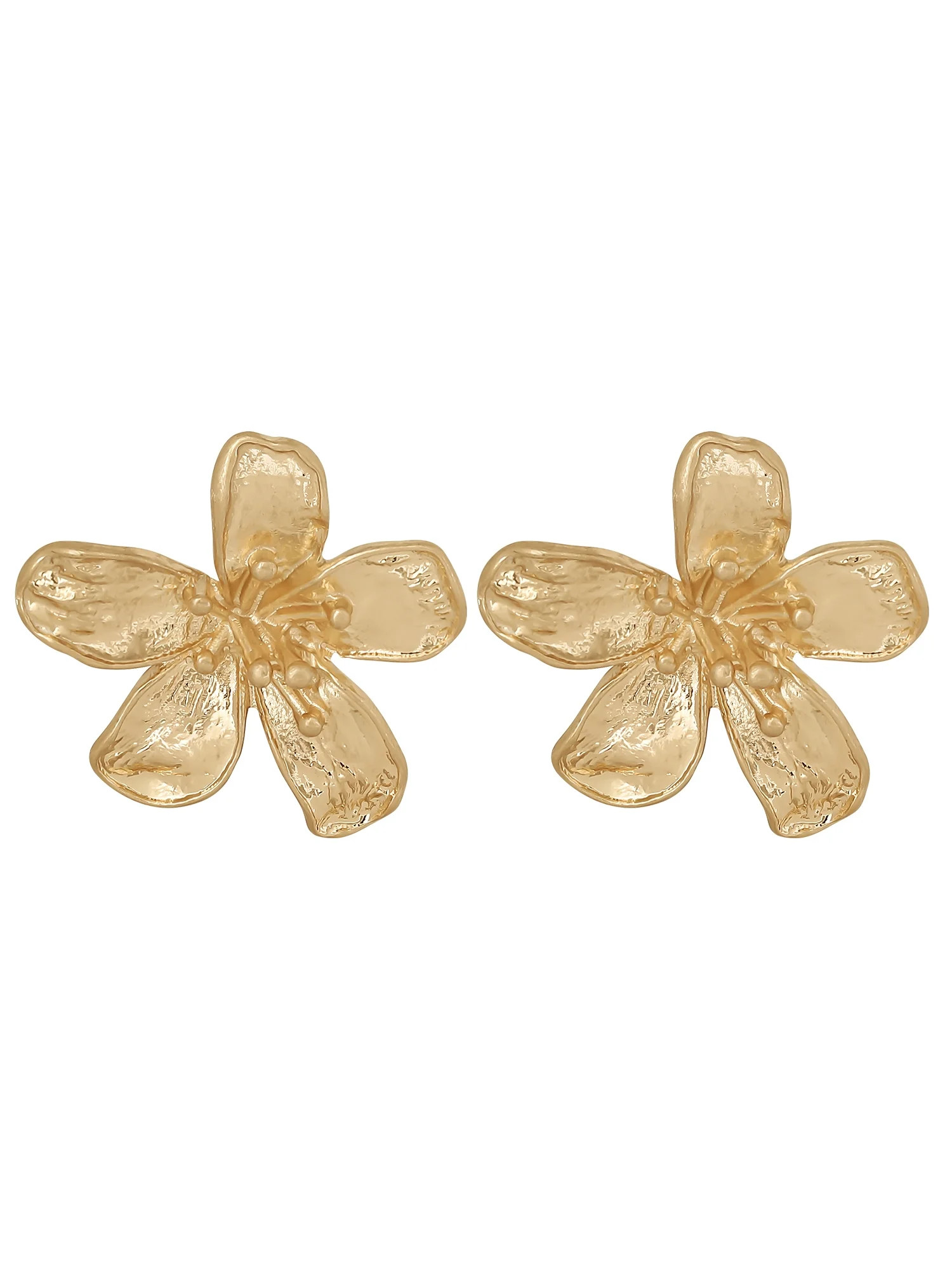 Jessica Simpson Women’s Polished Flower Stud Earrings | Walmart (US)