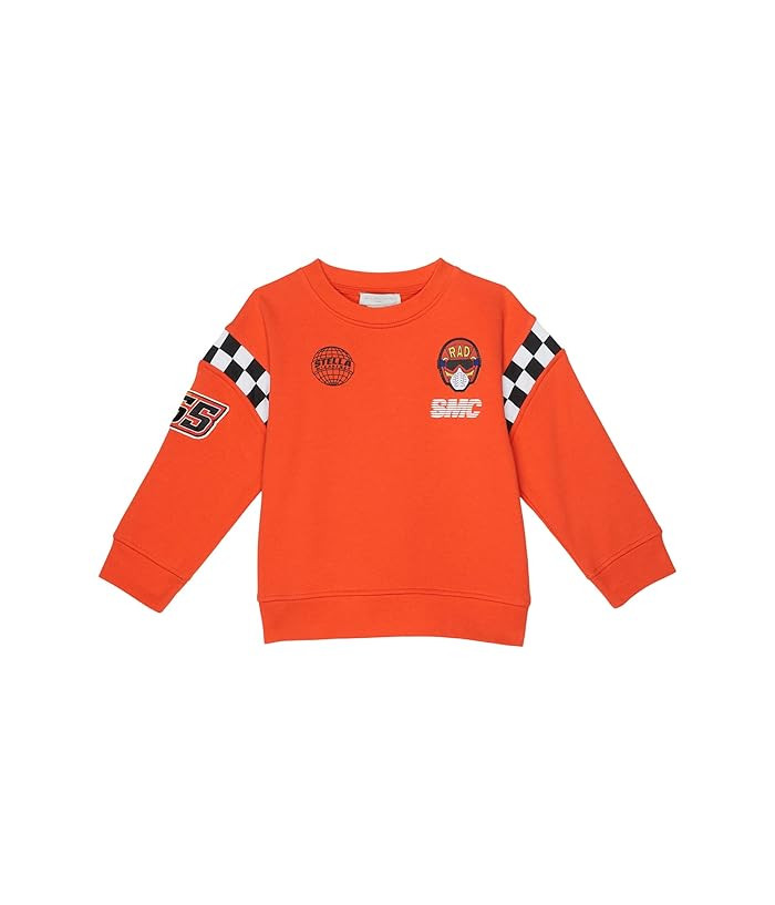 Stella McCartney Kids Sweatshirt with Motorcross Print (Toddler/Little Kids/Big Kids) | Zappos