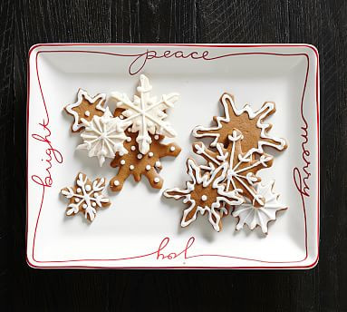 Tahoe Sentiment Stoneware Rectangular Serving Platter | Pottery Barn (US)