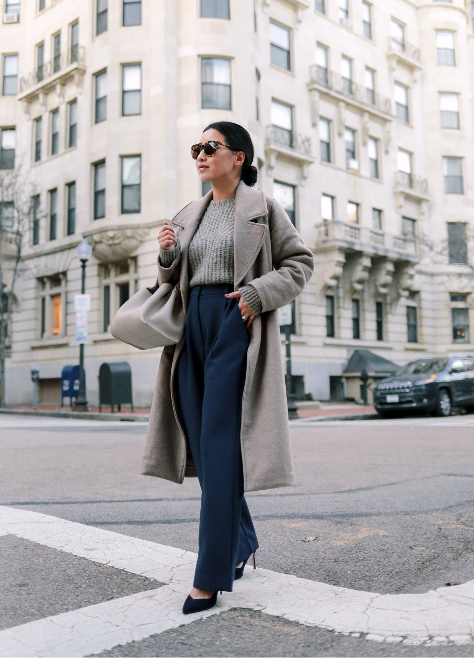 Wool-Blend Belted Blanket Coat curated on LTK