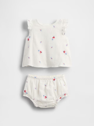 Baby Crinkle Gauze Outfit Set | Gap (US)