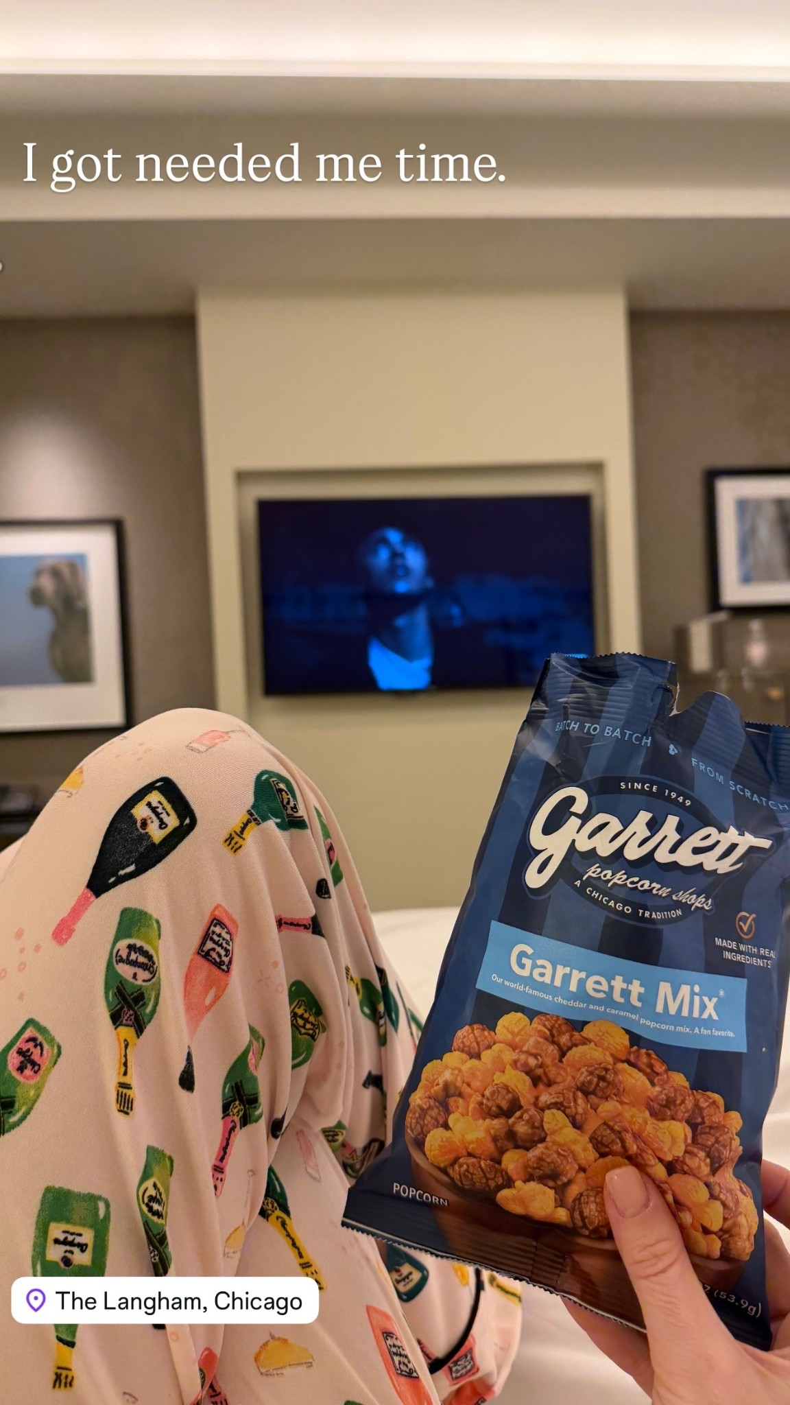 I got needed me time. @langhamchicago @garrettpopcorn