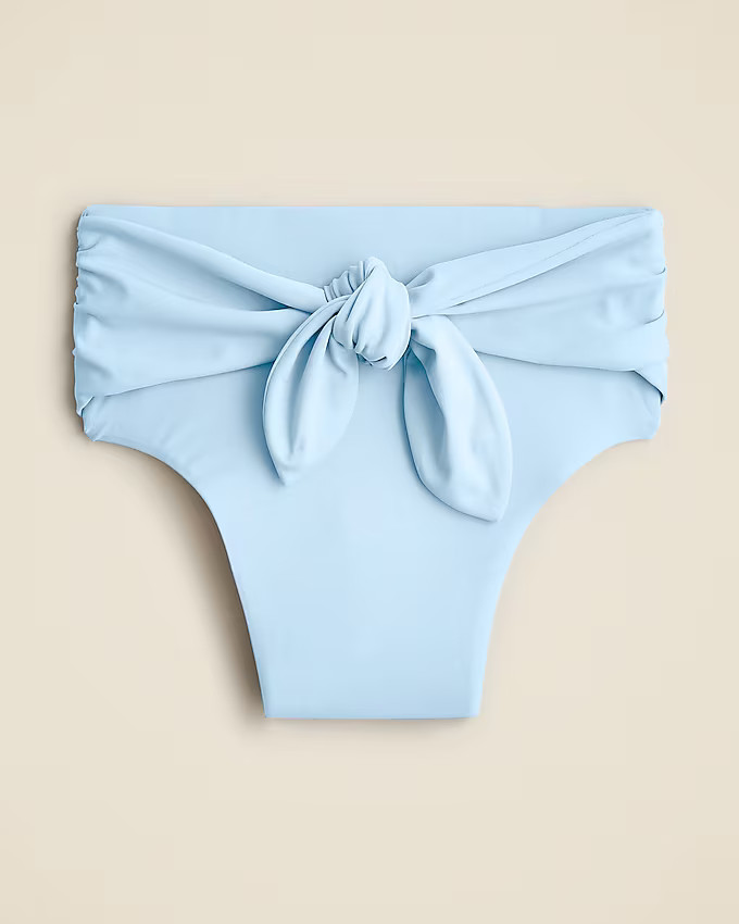 Tie high-rise bikini bottom | J. Crew US
