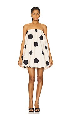 The Wolf Gang Gaia Bubble Dress in Creme Spot from Revolve.com | Revolve Clothing (Global)