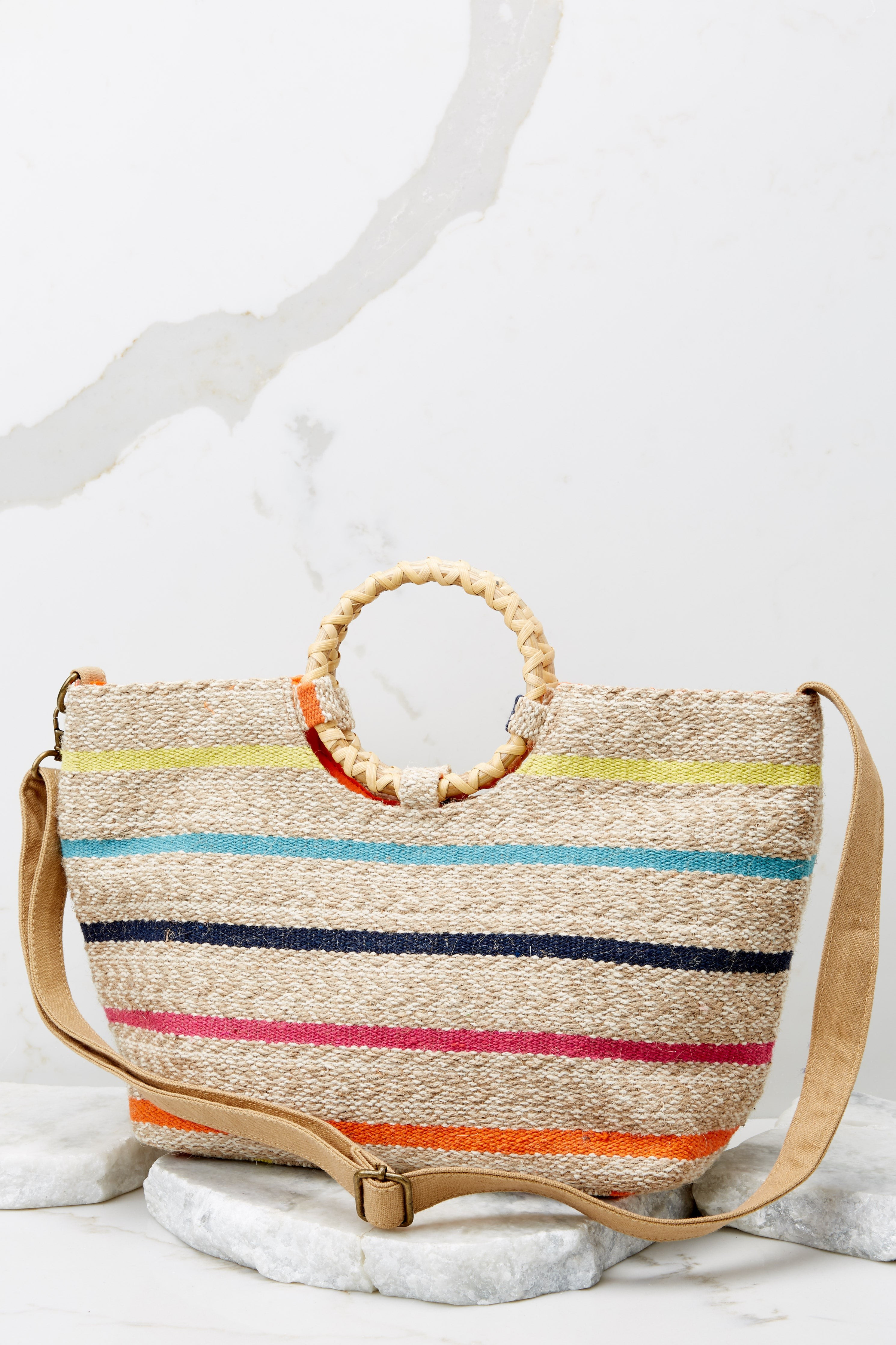 Just Add Some Color Taupe Multi Bag | Red Dress 