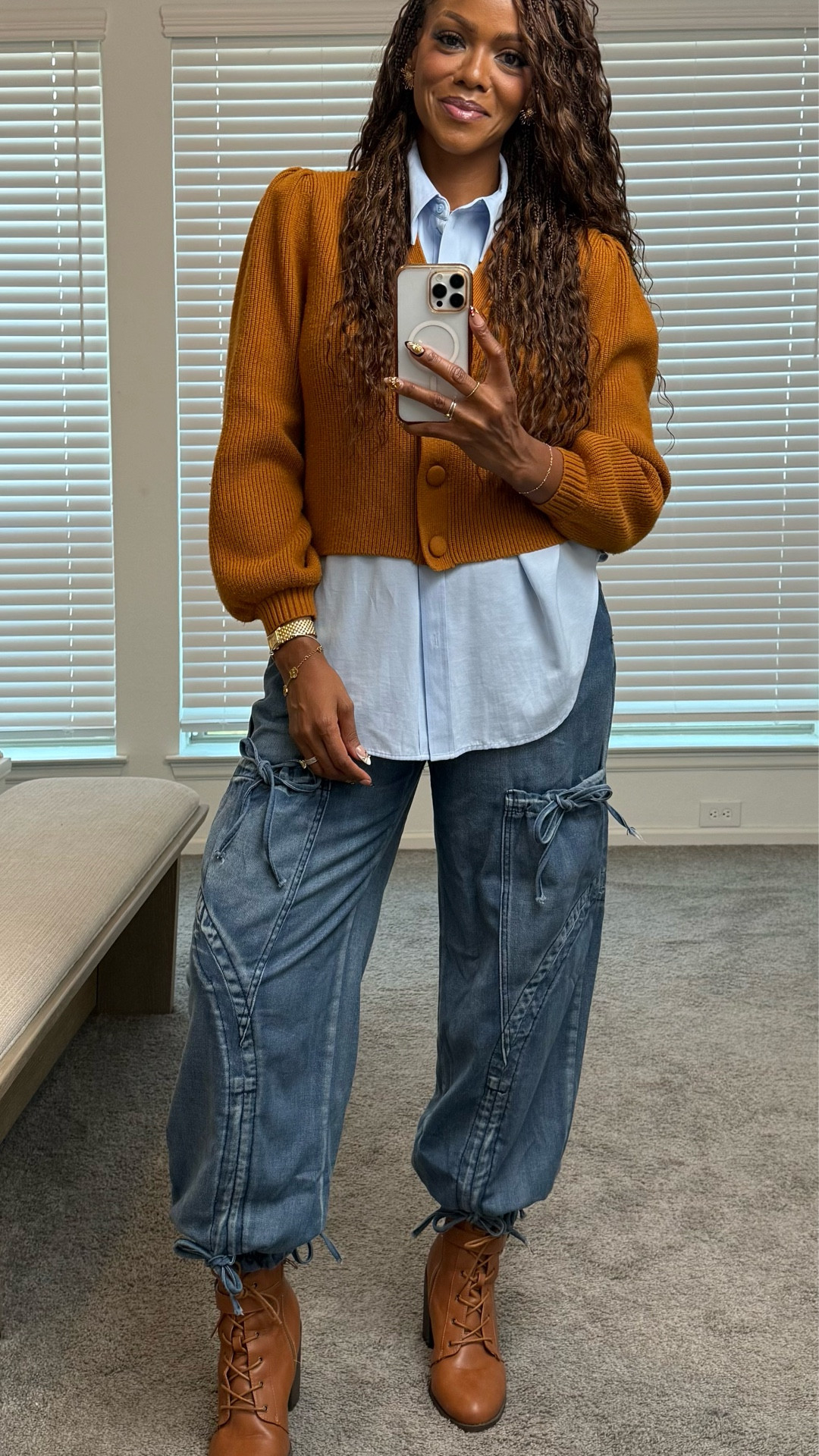 This week’s Sunday fit check called for Camel, light blue, and denim! These pieces together did not disappoint! Love a pant with special details that make it stand out!

#LTKOver40 #LTKootd #LTKMidsize