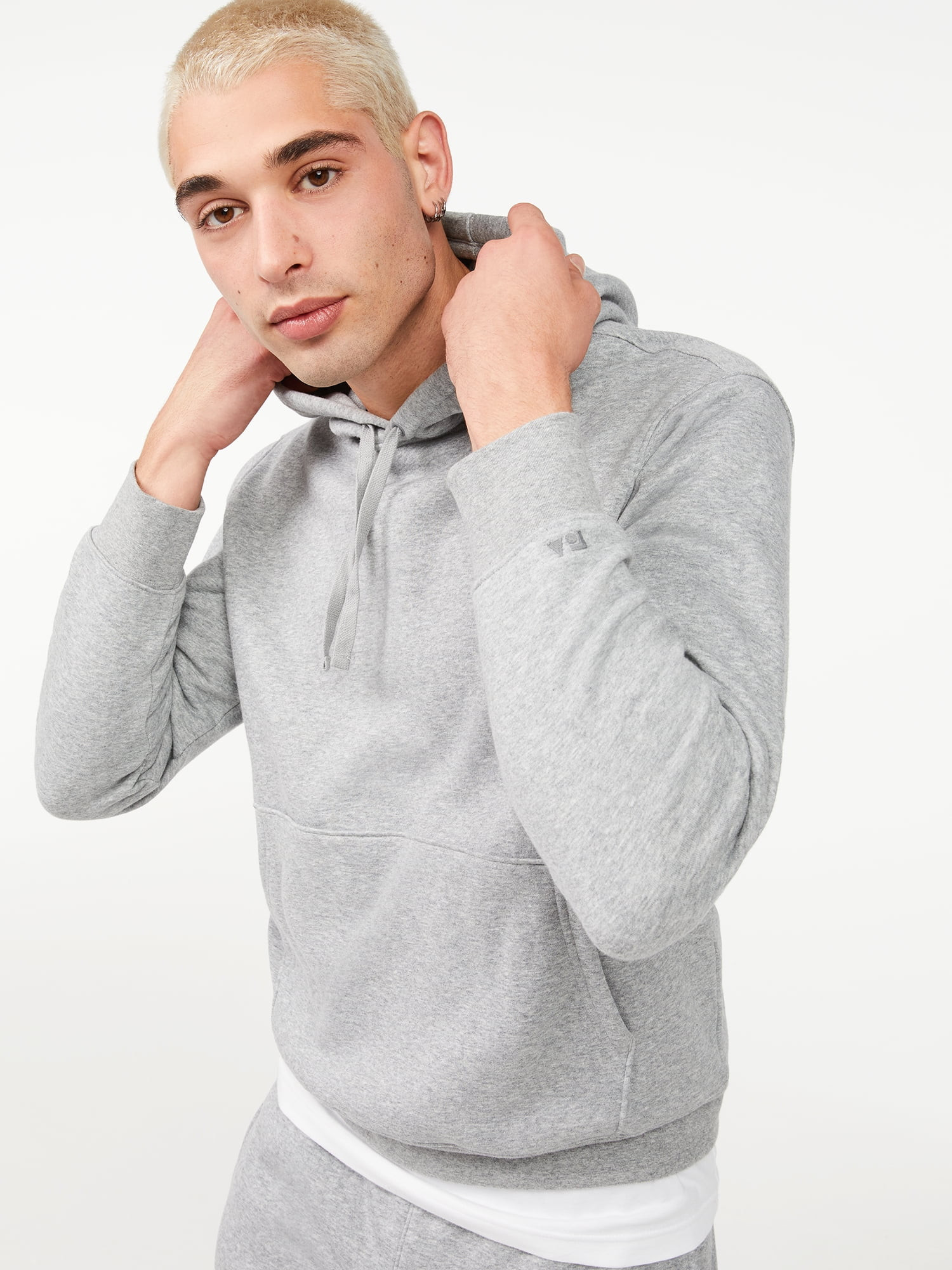 Free Assembly Men's Fleece Hoodie - Walmart.com | Walmart (US)