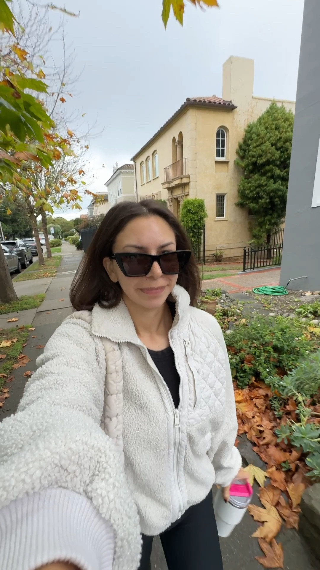 Abercrombie Sherpa zip up jacket- small
Abercrombie leggings- small short
Alo bra top- medium
YSL sunglasses
APL sneakers
Target puffer tote bag
Tavi grip socks

Petite, active wear, Pilates outfit, barre outfit, fall, athleisure

#LTKfitnessgoals #LTKActive #LTKPetite