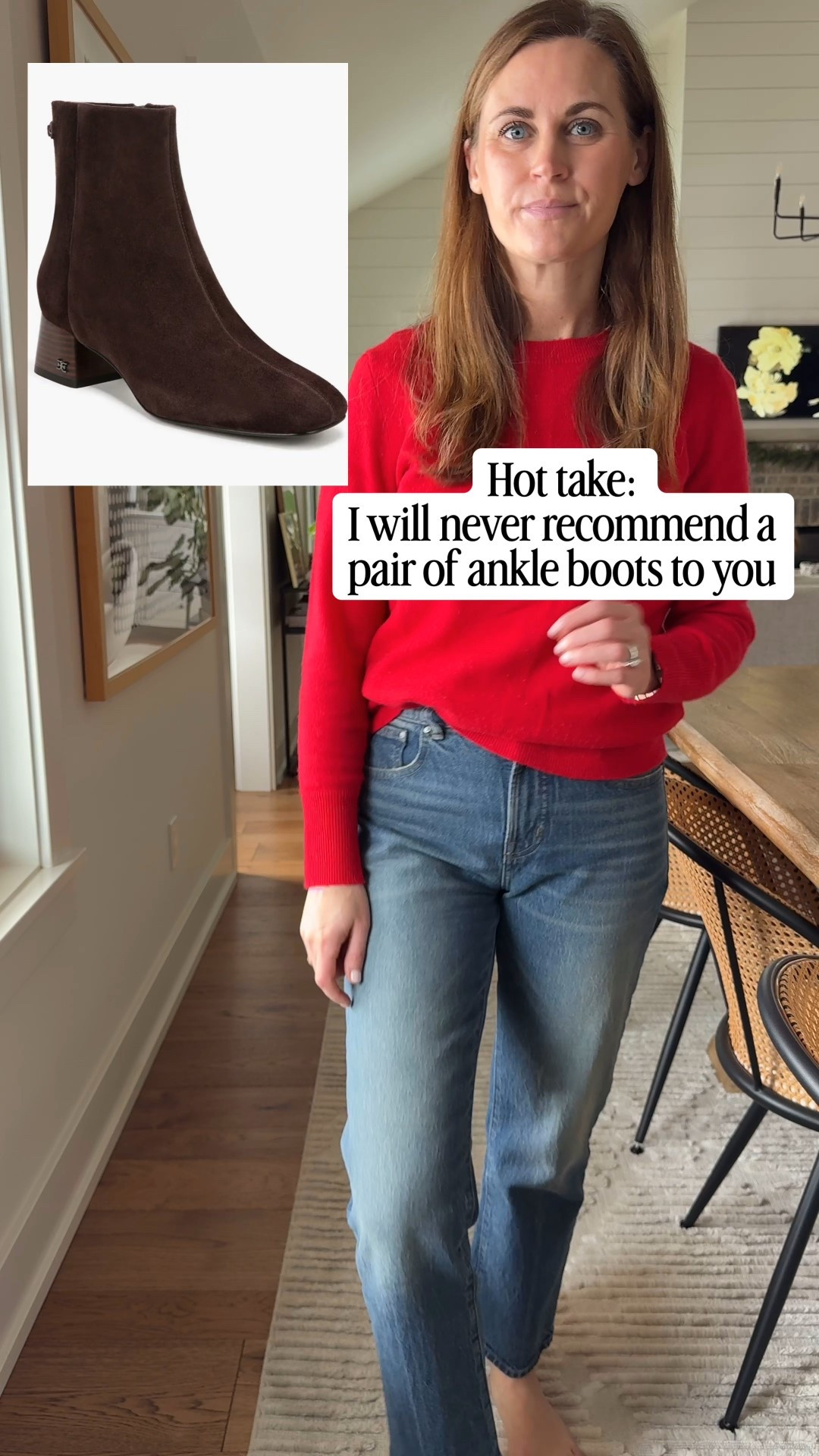 Jeans size 25 petite for length
Sweater size small
Shoes run big, I’m between a 6.5/7 and these are a 6
Coat is size small

#LTKgrwm #LTKCyberWeek #LTKHoliday