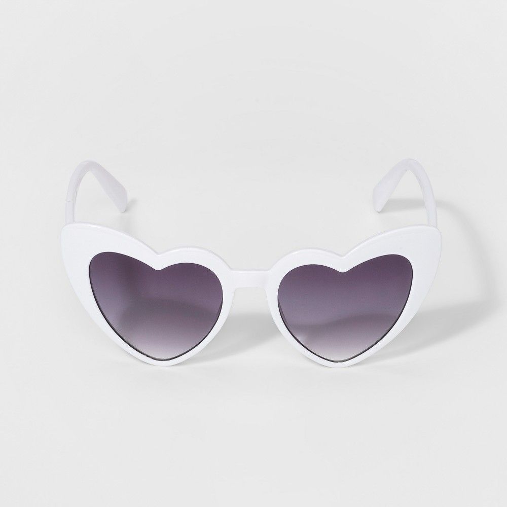 Girls' Heart Sunglasses - art class White | Target